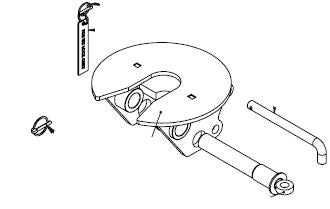 FIFTH WHEEL BRACKET C-Z803 Tete seulement ( Base non incluse)