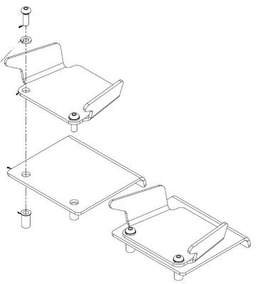 2 REMOTE CONTROL BRACKET ASSEMBLY ON DOOR - starequipmentsales