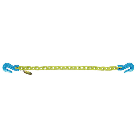 B/A Products Co. 1/2" x 20' Grade 100 Cradle Grab Hook Hi-Viz Chain - H10-1220SGG - starequipmentsales