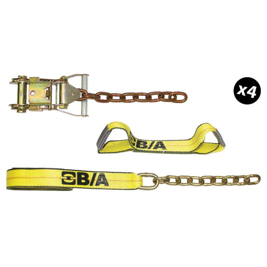 B/A Products Co. 2" Original Patented Roll Back Tie-Down System w/Chain Ends - starequipmentsales