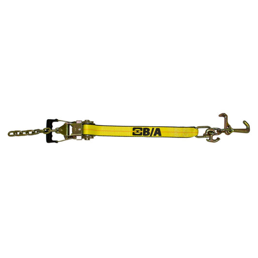 B/A Products Co. 2" x 8' Mini J, R, & T Hook Gradual Release Ratchet Strap - 38-8100 - starequipmentsales