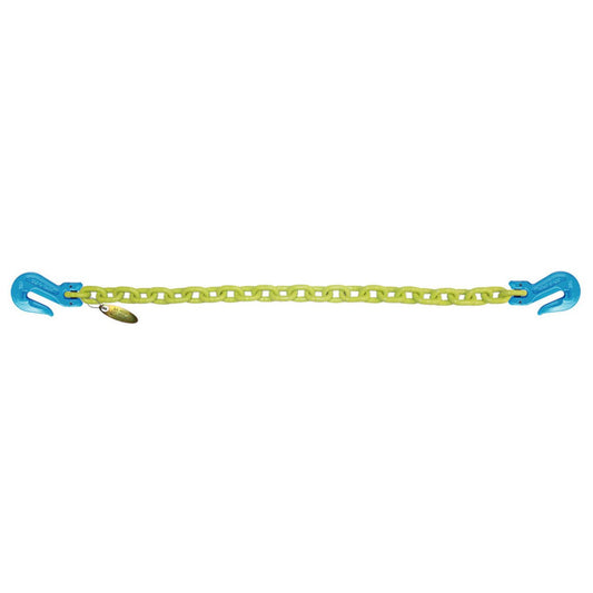 B/A Products Co. 3/8" Grade 100 Cradle Grab Hook Hi-Viz Chain - starequipmentsales