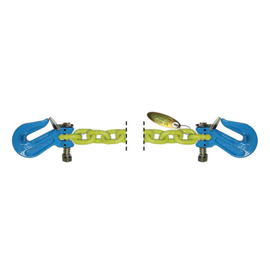 B/A Products Co. 3/8" Grade 100 Twist Lock™ Cradle Grab Hook Hi-Viz Chain - starequipmentsales