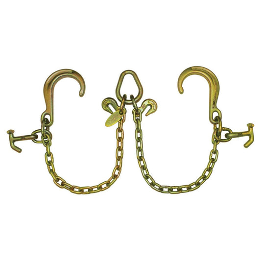 B/A Products Co. 5/16" x 2' Grade 70 Hammerhead T-J Combo & 8" Classic Style J Hook V-Chain - Z11-8DH - starequipmentsales