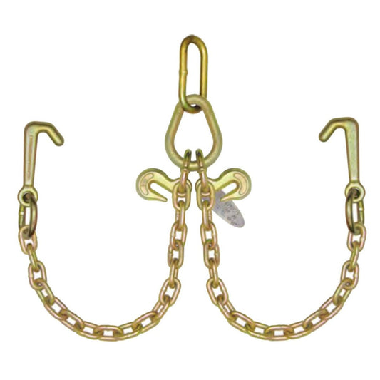 B/A Products Co. 5/16" x 2' Low-Profile Grade 70 Mini J Hook V-Chain - LP11-8MJ - starequipmentsales