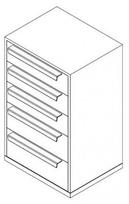 CABINET 5 DRAWERS (16" WIDTH) - starequipmentsales