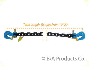 Chain with Twist Lockâ„¢ Non-Cradle Grab Hooks on Each End - starequipmentsales